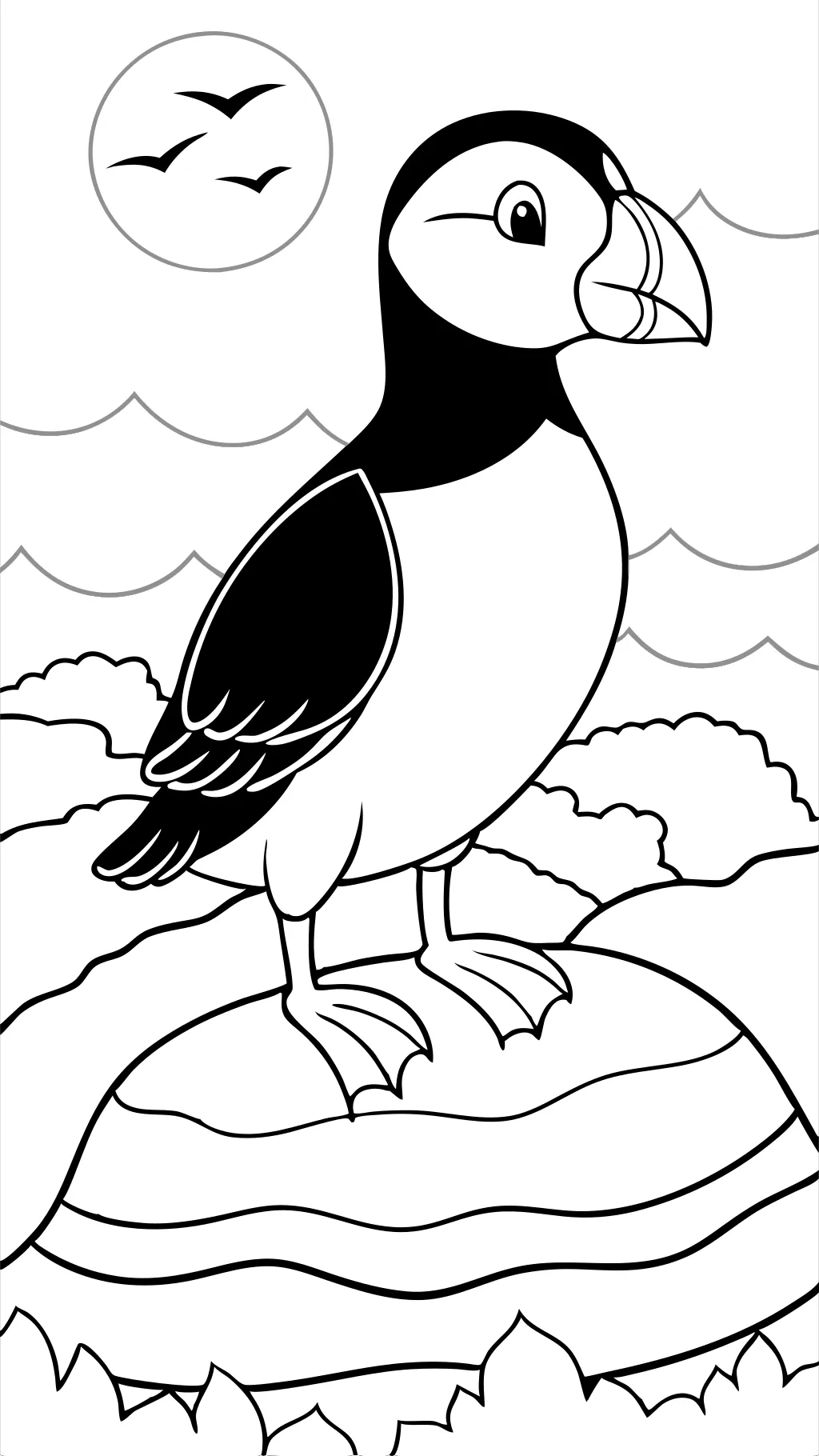 puffin coloring pages